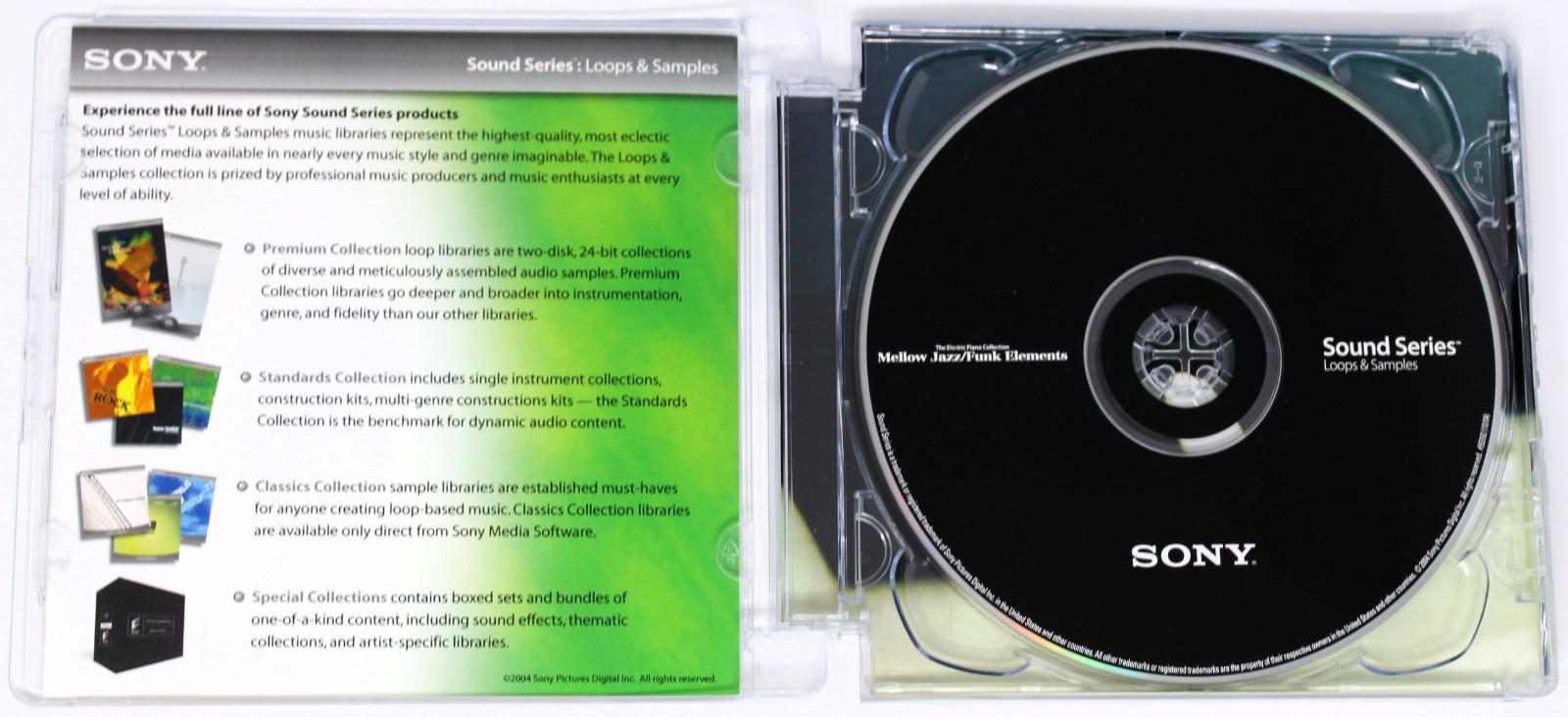 Sony Sound Series EP Mellow Jazz Funk Elements Loops For Acid Sampling CD