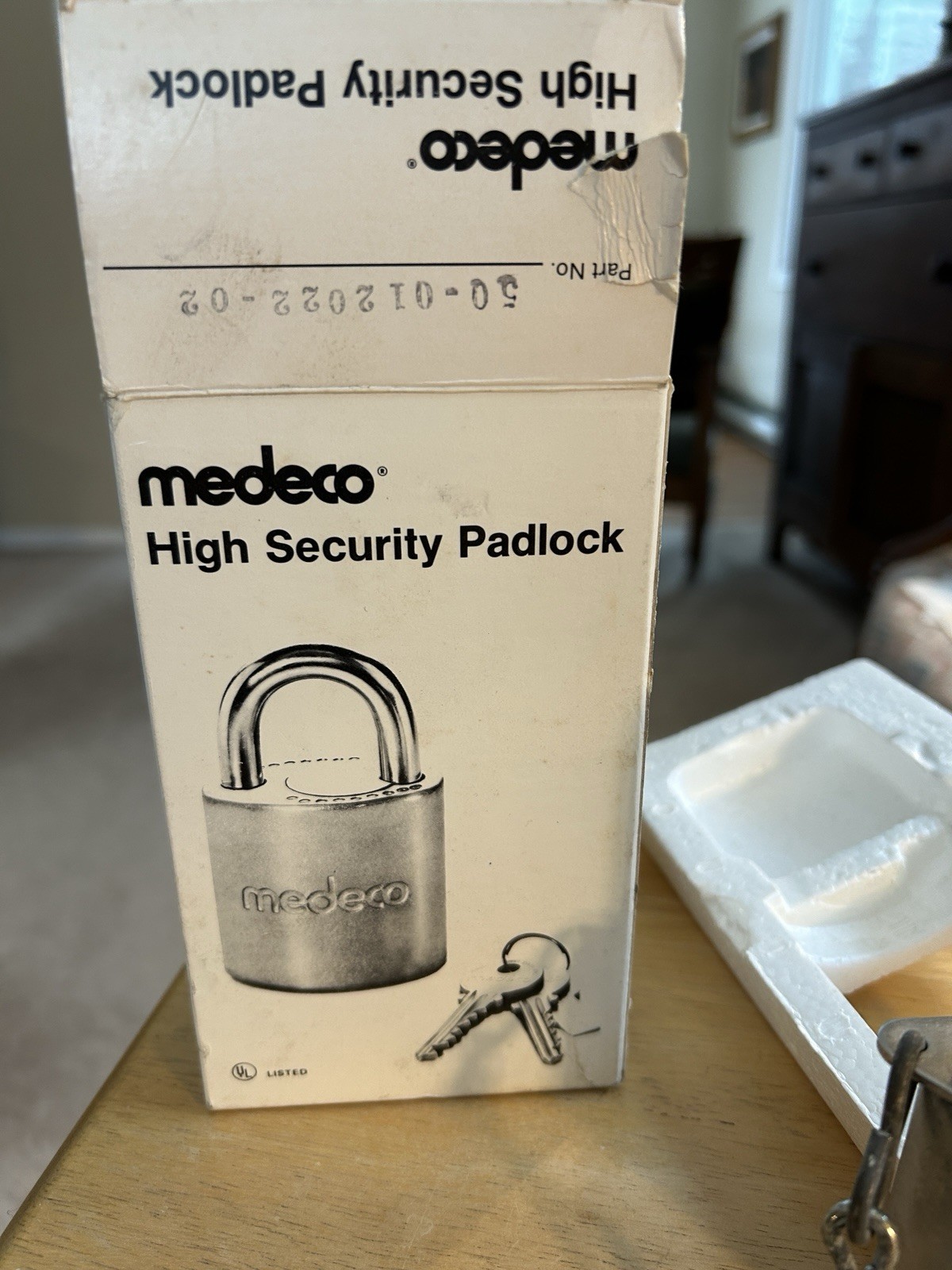 Vtg Medeco High Security Padlock New In Box