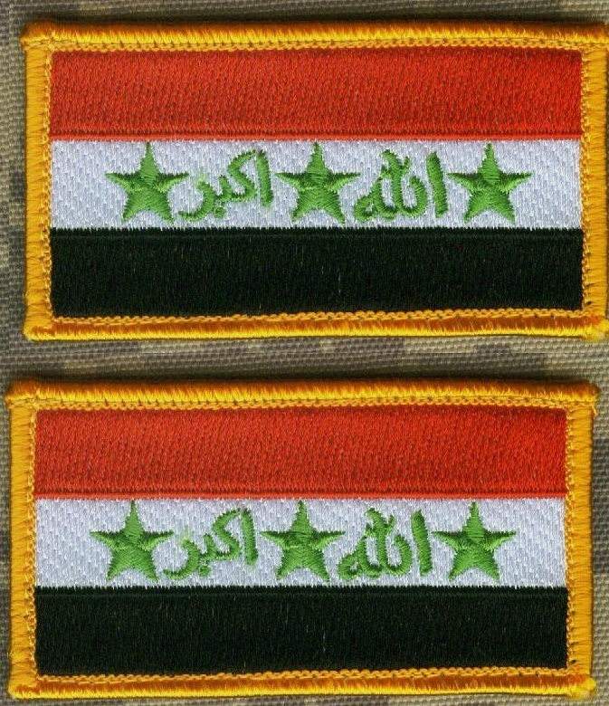 OIF/OIF II BAGHDAD (بغداد) WHACKER© burdock-hook FLAG SET: IRAQ