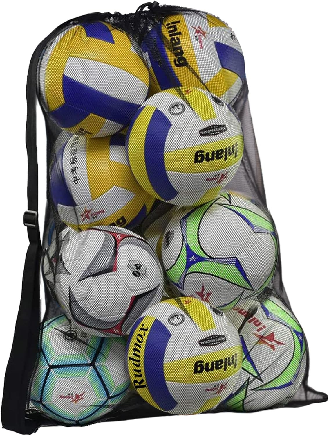 Drawstring Sport Equipment Mesh Bag Heavy Duty for Soccer Basketball Gear
