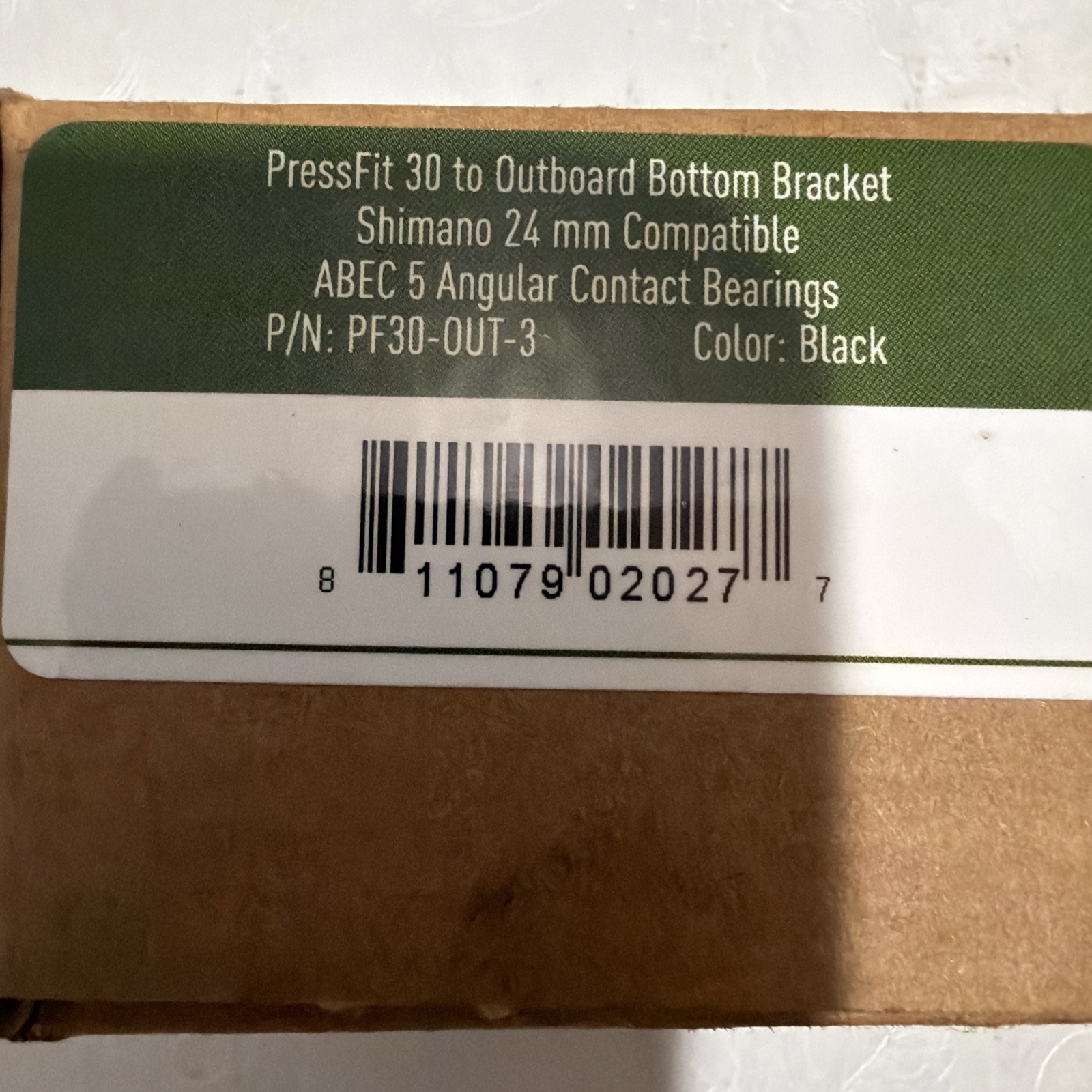 Wheels MFG PF30 to Shimano BB W/ Angular Contact Bearings 24mm Compatible