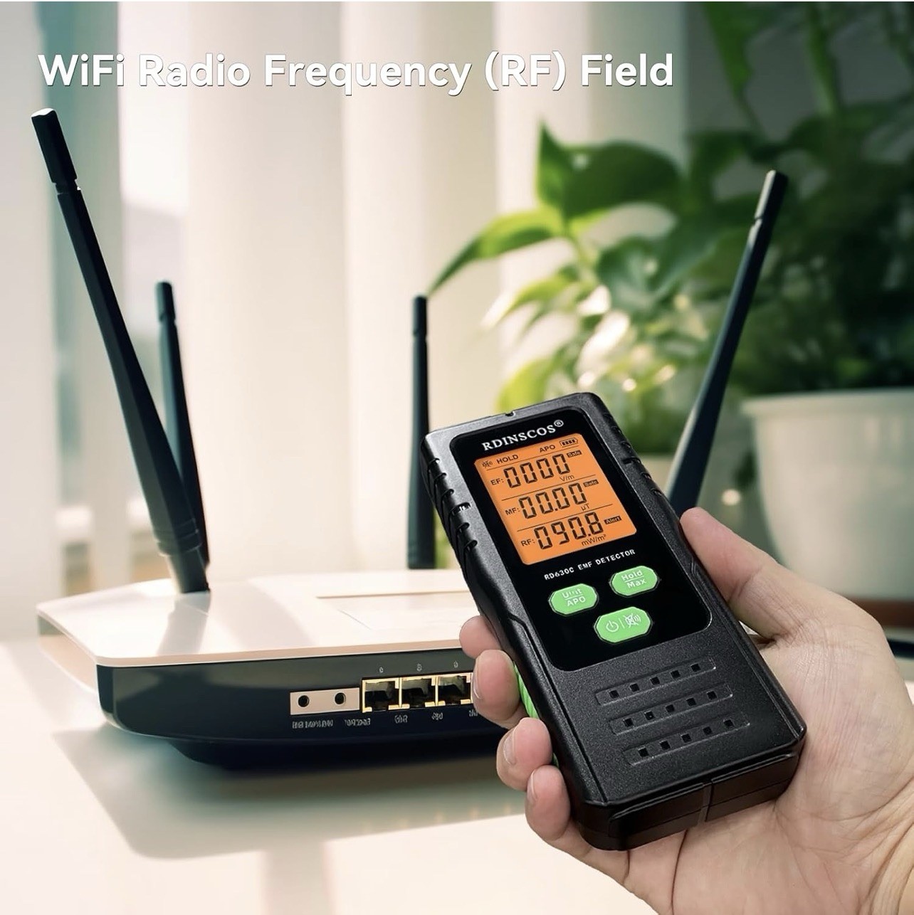 EMF Detector - Monitors AC Magnetic, Electric & Microwave Radiation