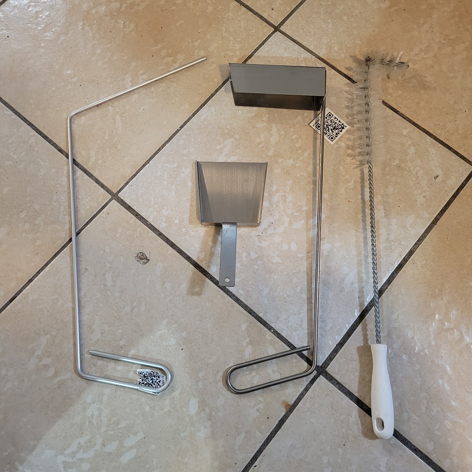 Fryer Crumb Scoop, And Unclogging Tools 4pc Lot