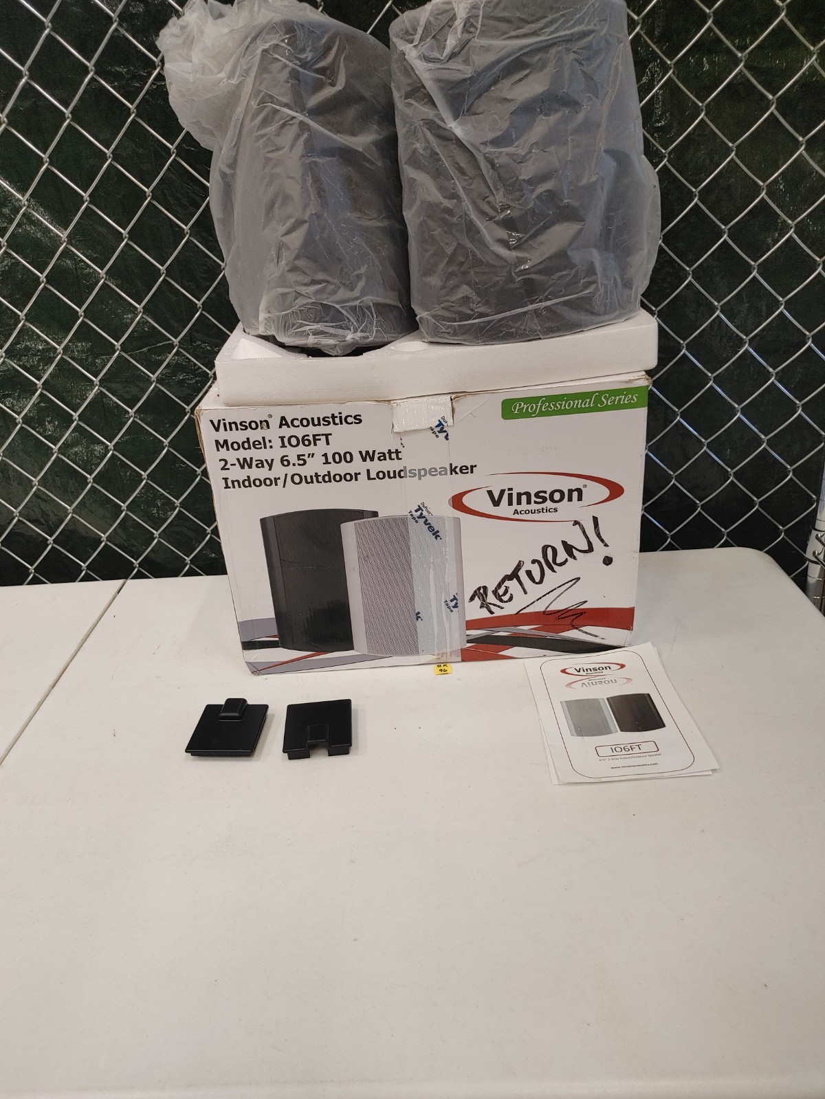 Vinson Acoustics Outdoor/Indoor Loudspeaker IO6FB
