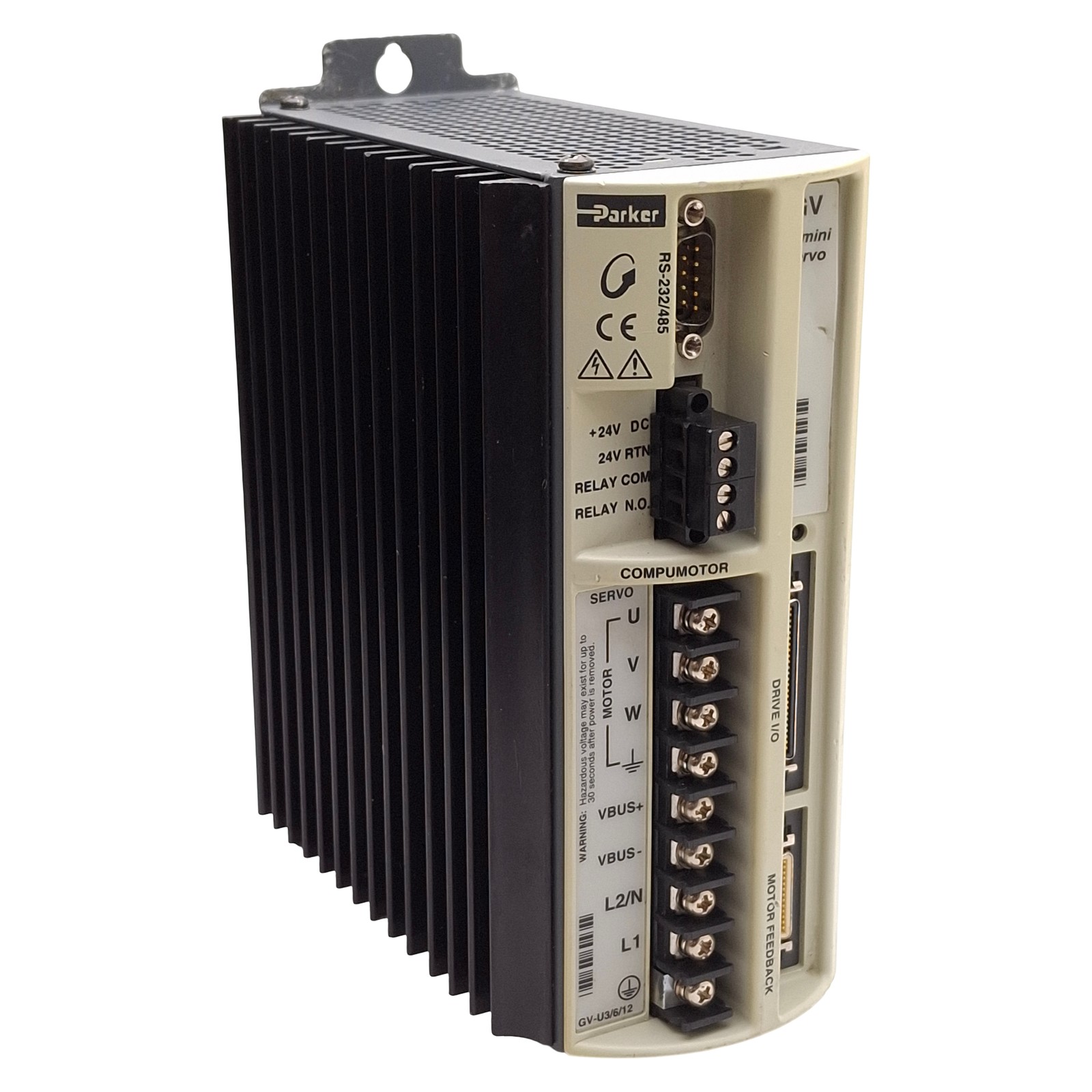Parker GV-U3E-NK Gemini Servo Motor Drive, 1-Axis, 170/340VDC 3A Bus, 120/240VAC