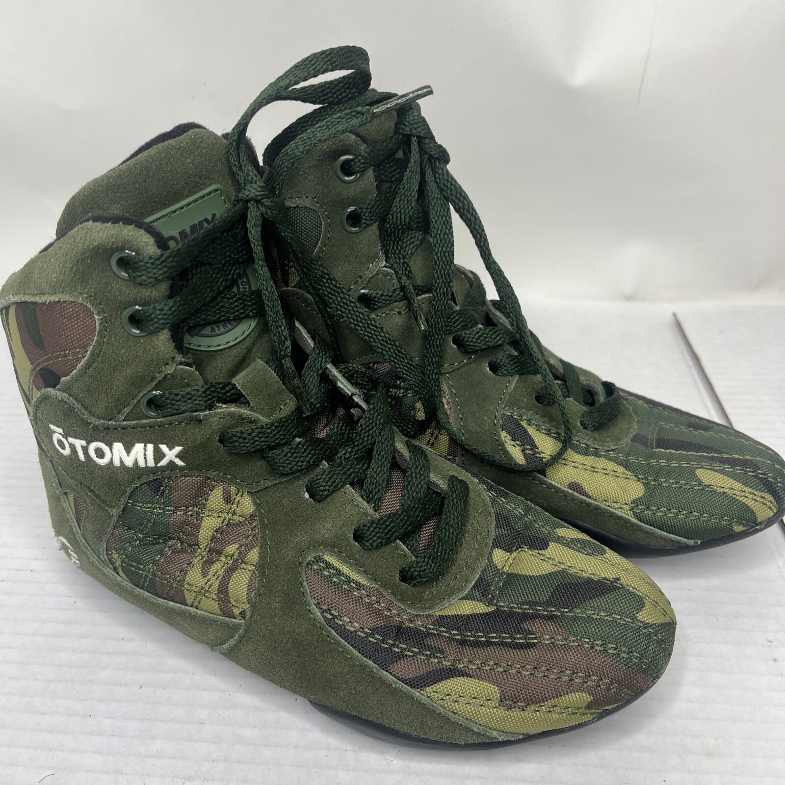Otomix Stingray Green CAMO M3000 Bodybuilding Weightlifting MMA Shoes SIZE 5