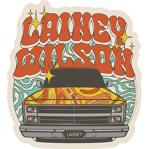 LAINEY WILSON - GROOVY TRUCK - STICKER - BRAND NEW - MUSIC BAND S-8863