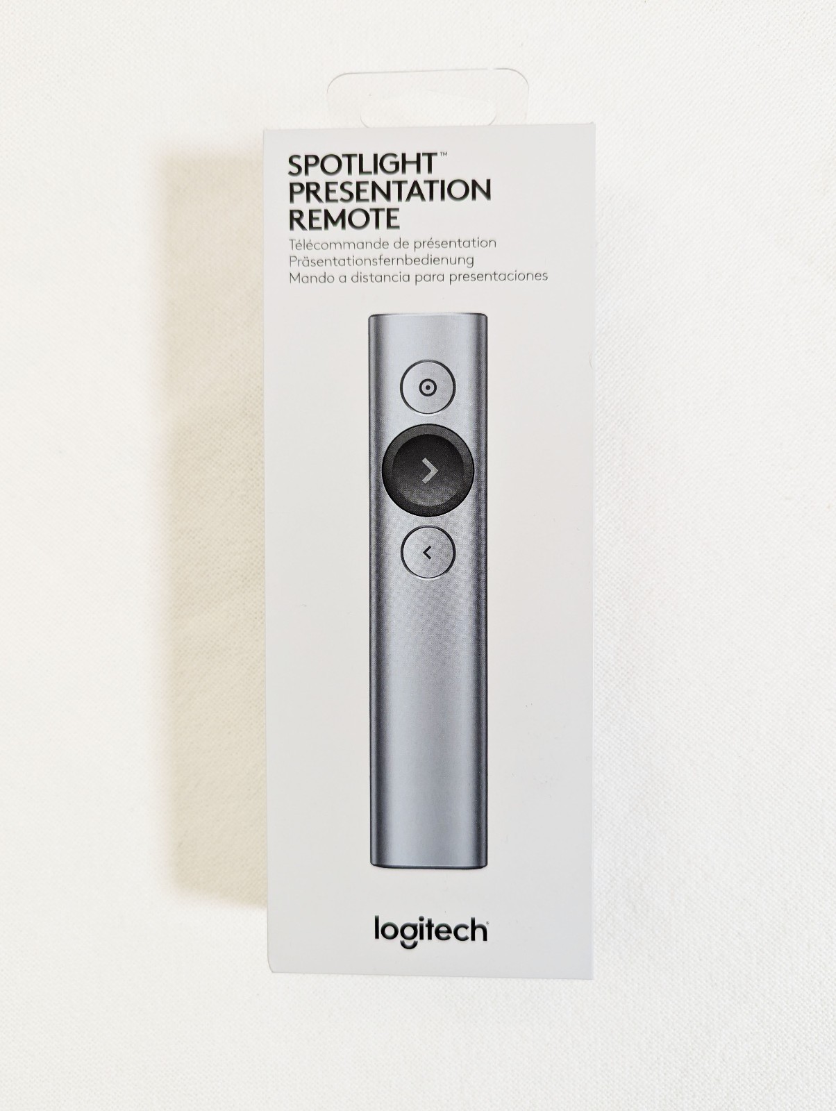 🎤 Logitech Spotlight Presenter Silver ✨ Remote Bluetooth USB NEW Sealed