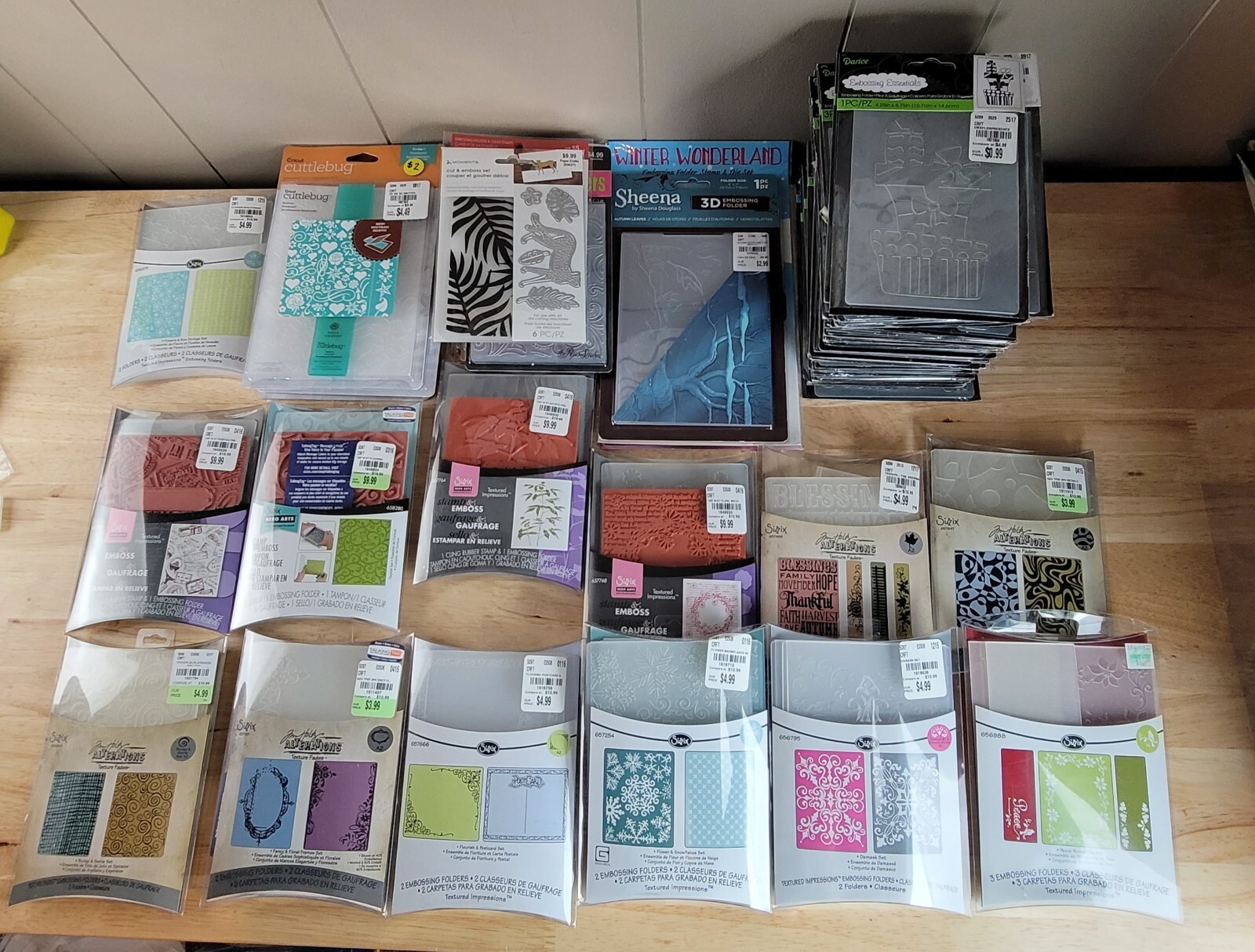 Various Brand EMBOSSING FOLDERS Single & Sets YOU CHOOSE Folders-Stamps-Dies
