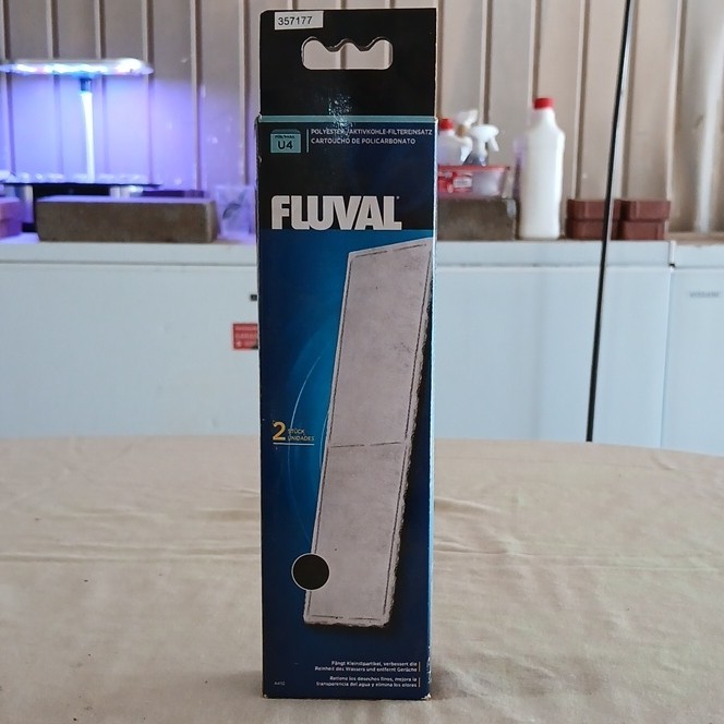Fluval U4 Polycarbon Cartridge 2 Pack Aquarium Filter Media Replacement A488