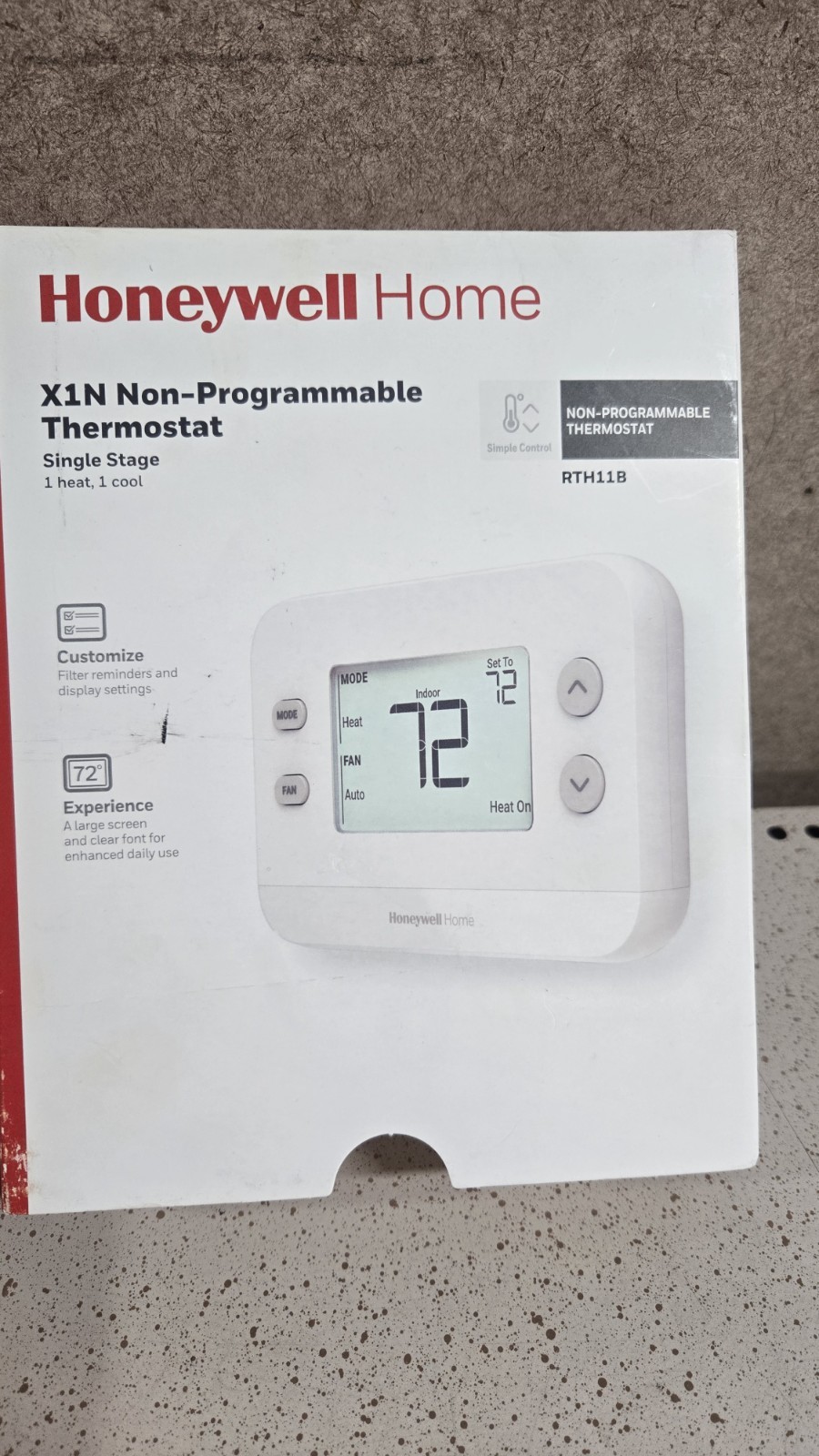 Honeywell Home RTH111B X1N Non-Programmable Thermostat 1H/1C Open Box