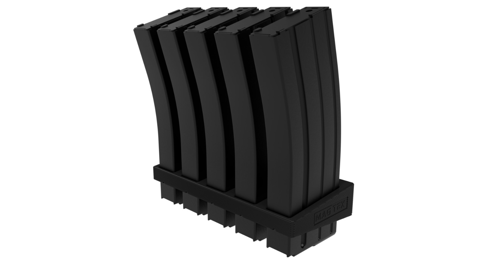 Magnetic 5.56/.223 Rifle Magazine Holder (5 Mags) - Compatible w/ALL @R-15 Mags