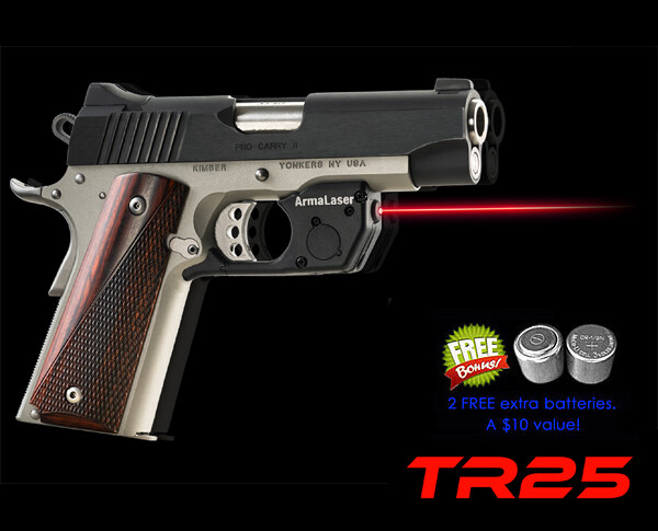 TR25 Red Arma Laser Sight for Compact Springfield & Kimber 1911 [SEE FIT CHART]