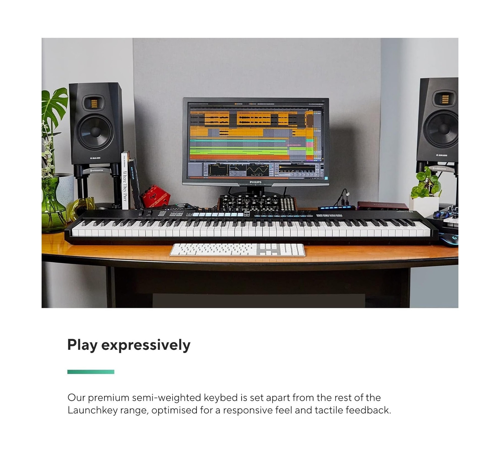 Novation Launchkey 88 [MK3] - premium 88-note MIDI keyboard for expressive mu...