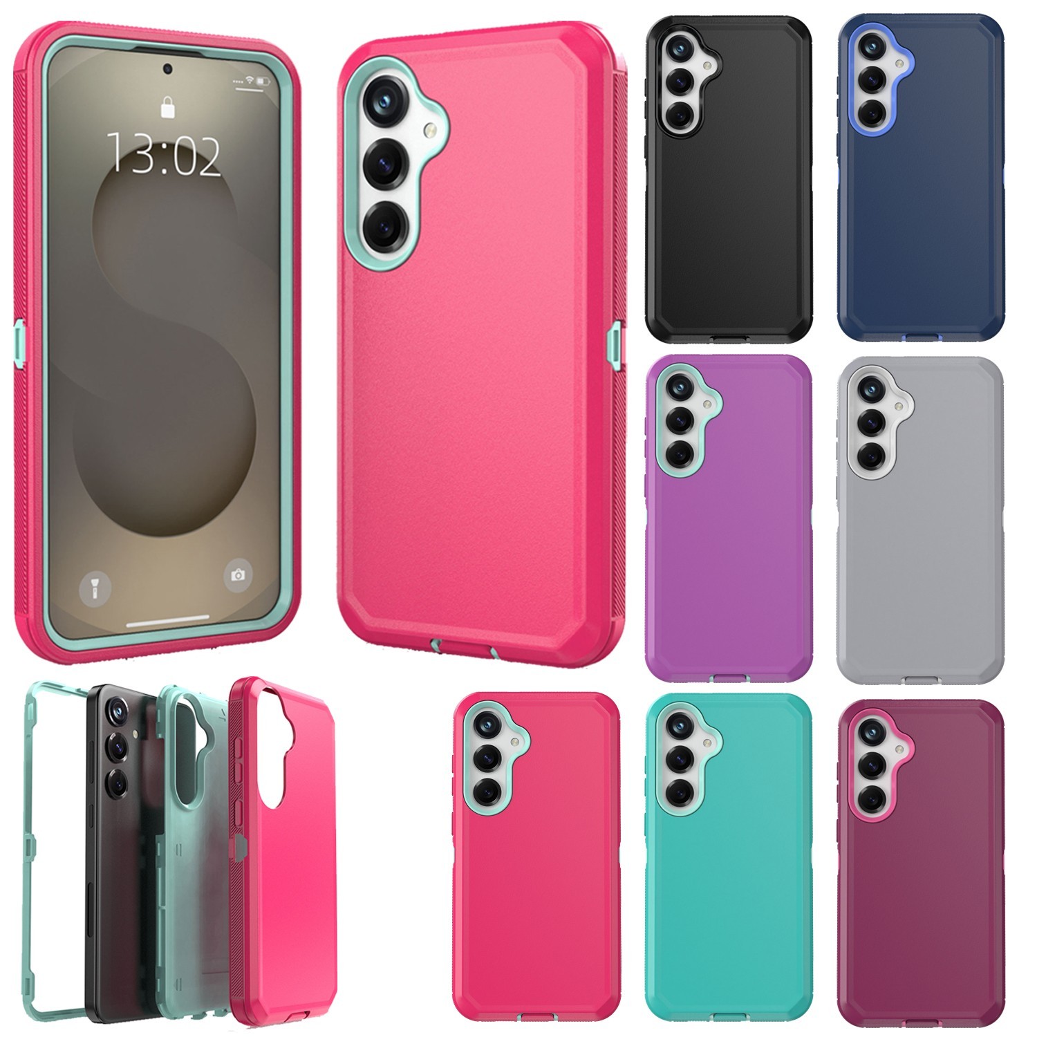 For Samsung Galaxy S25 FE Edge S25 Ultra Shockproof Rugged Heavy Duty Case Cover