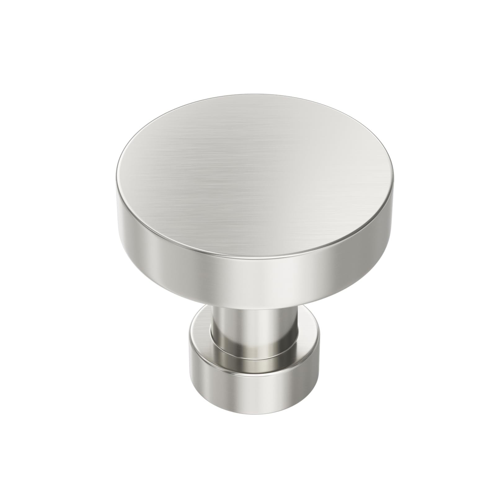 5 Pack Cabinet Knobs Brushed Nickel - Solid Drawer Knobs for Dresser, Modern ...