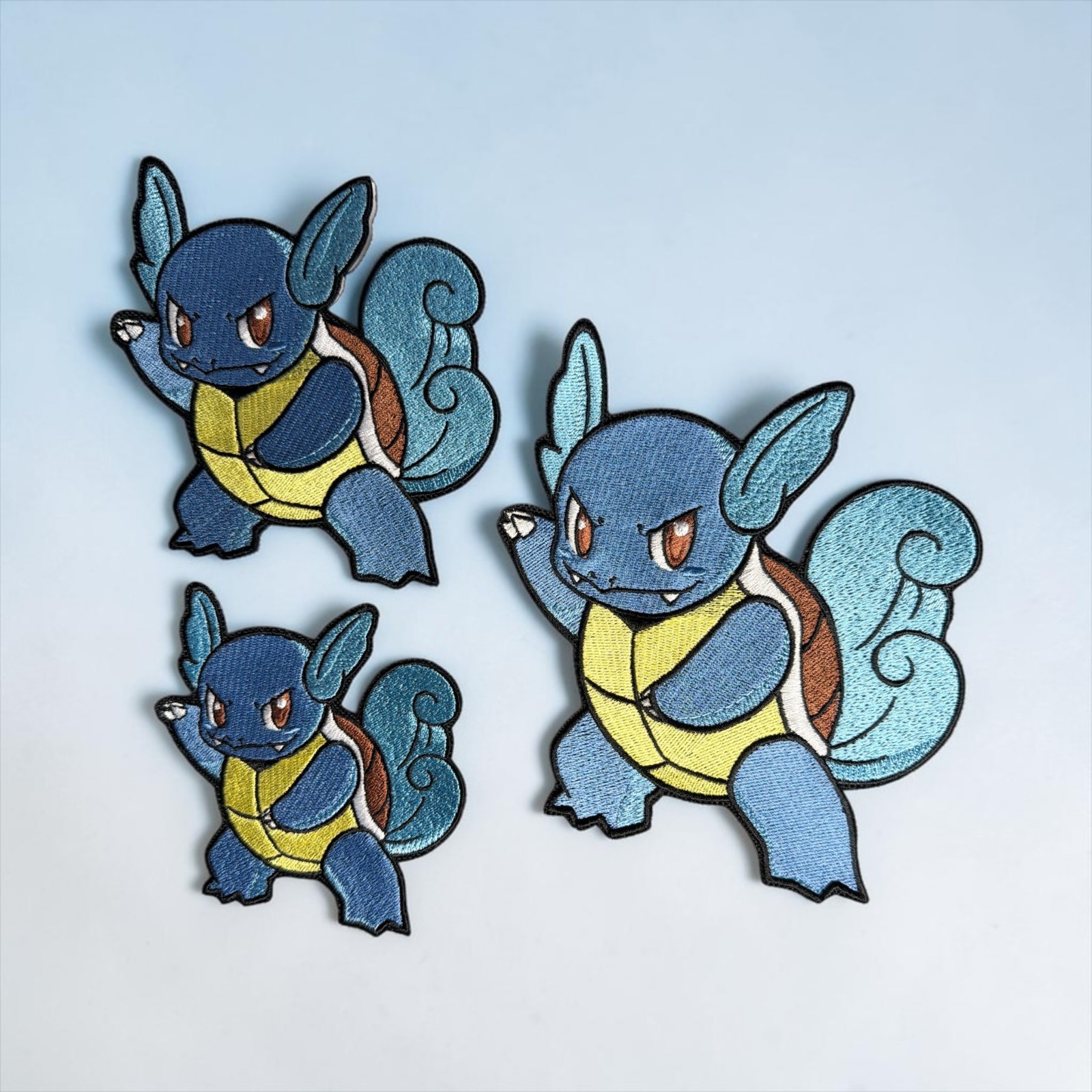 Wartortle Pokémon Embroidery Patch 3.57" - 5.57"