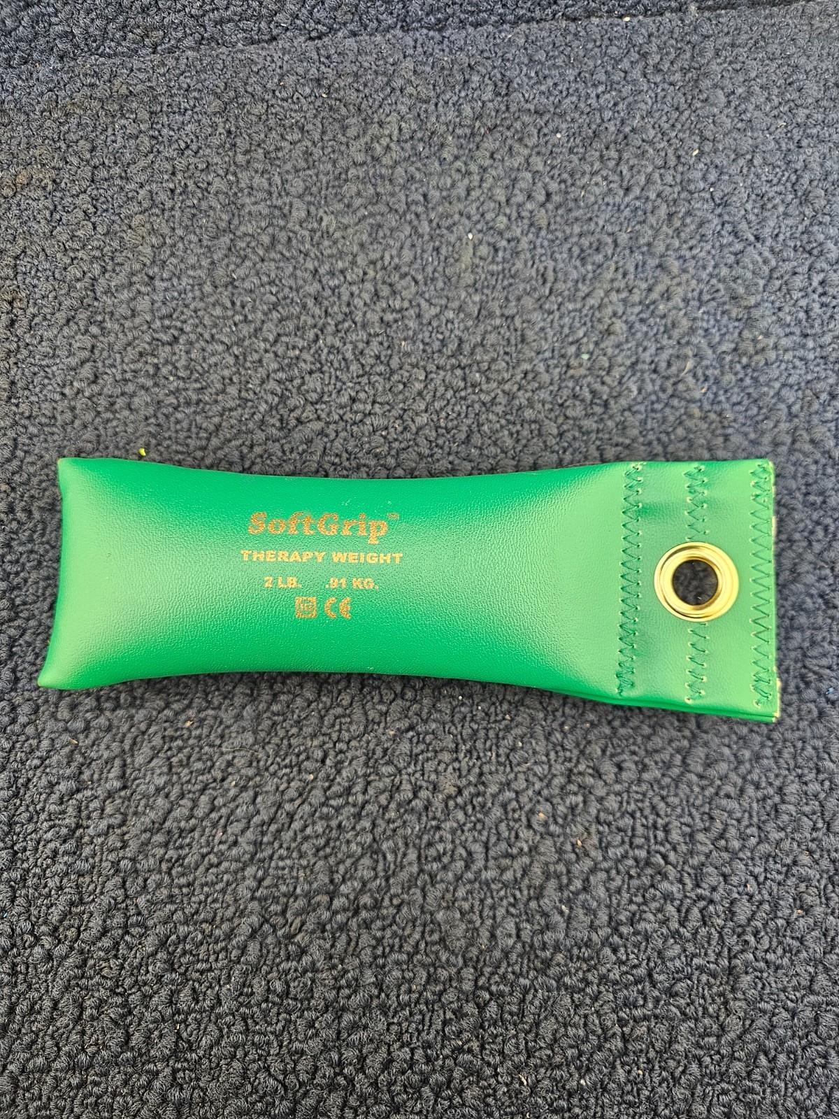 Cando 2Lb Soft Grip Exercise Weight 0.91 Kg Hand Weight Bag Style Green