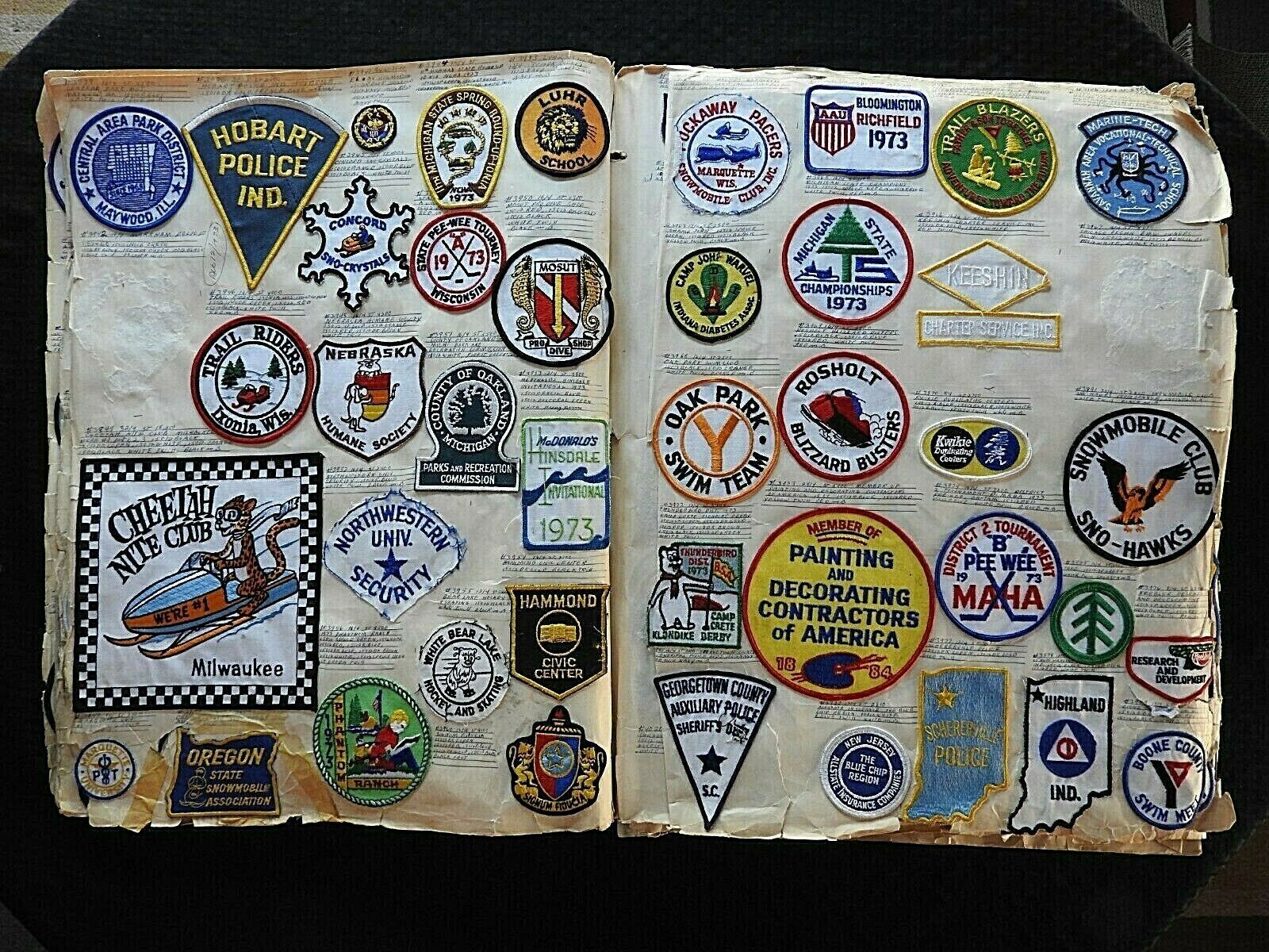 1972 NCHA "9th MICHIGAN FALL CAMPOUT" CHESANING MI JACKET SHOULDER PATCH