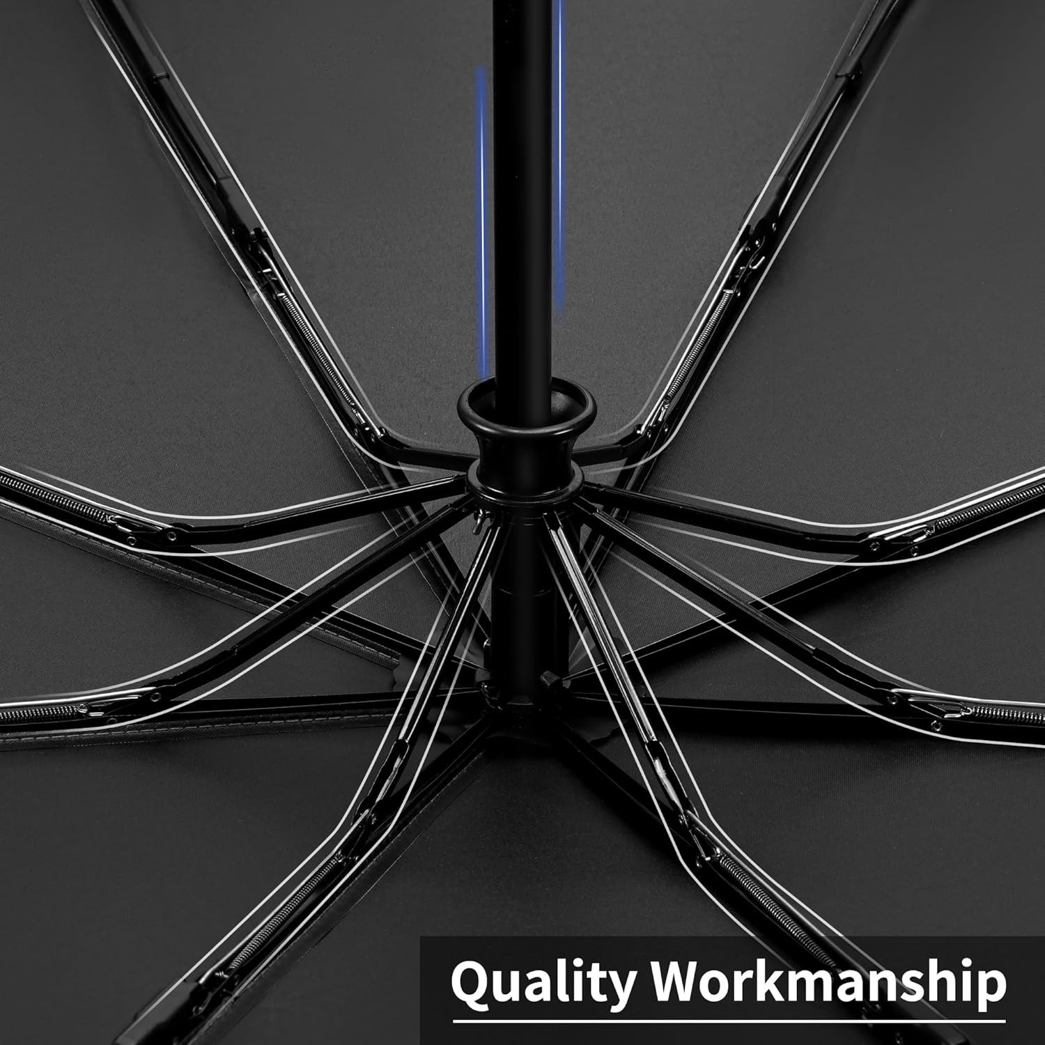 Seniny Windproof Travel Umbrella, Automatic Umbrellas for Rain, Portable & Compa