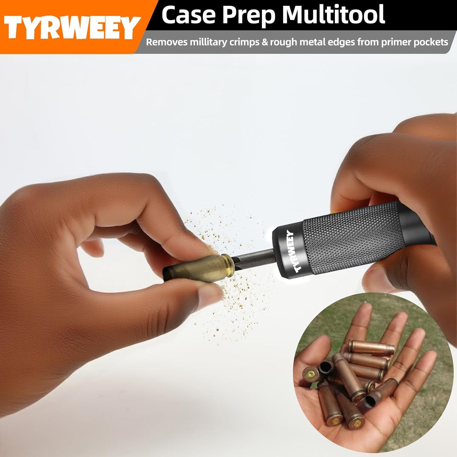 Case Prep Multitool, Case Chamfer Deburring Tools for Reloading, Primer Pocket