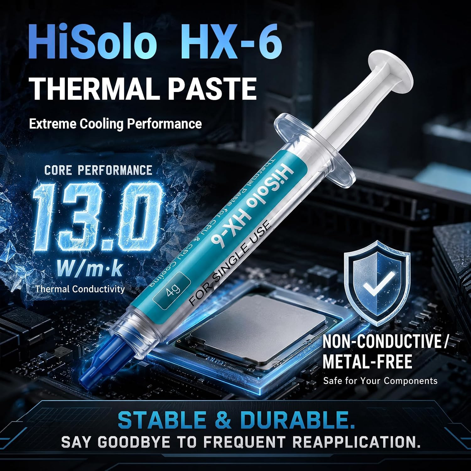 2 Pack 4g Each Premium High-Performance Thermal Paste Kit