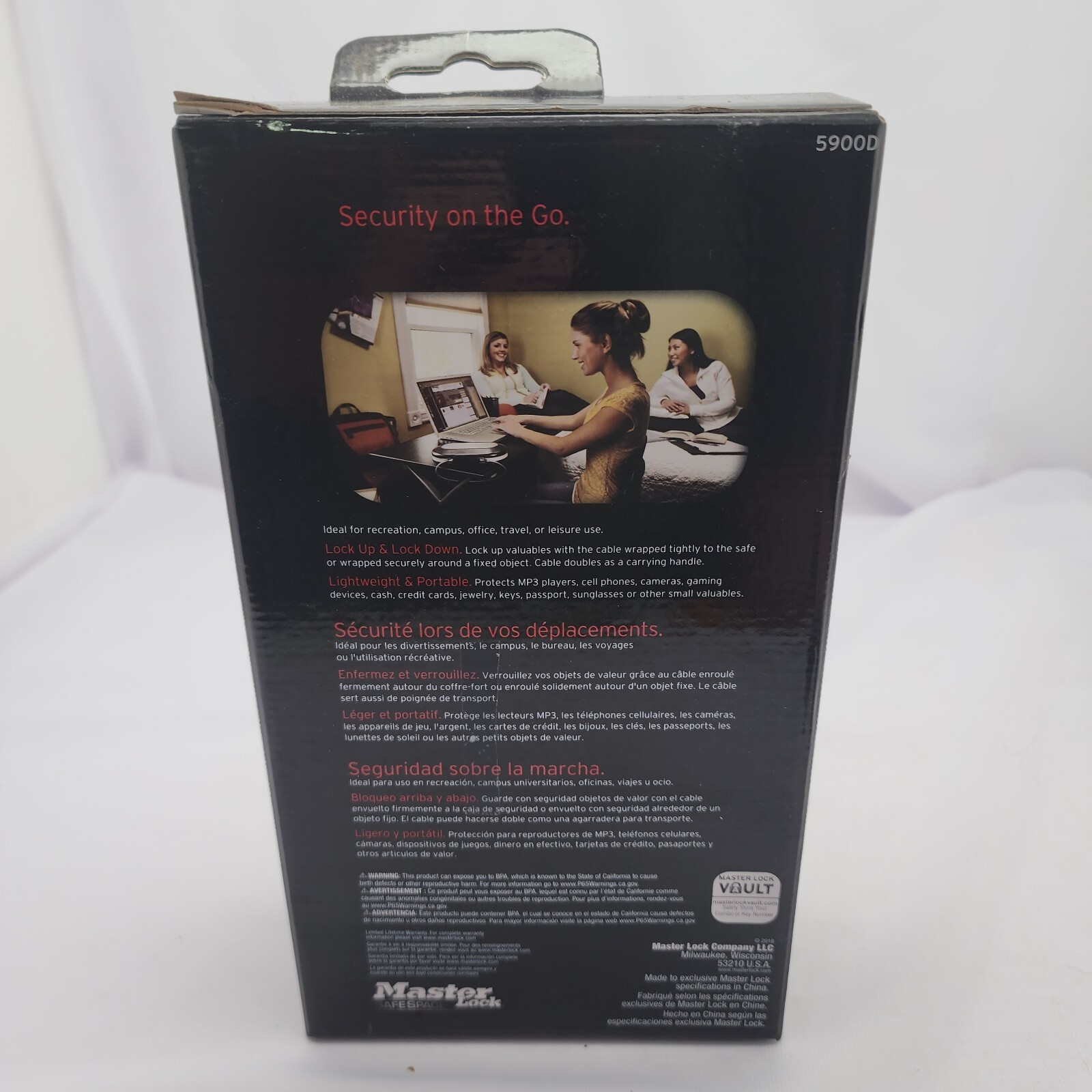 MasterLock SafeSpace Portable Safe New in Box