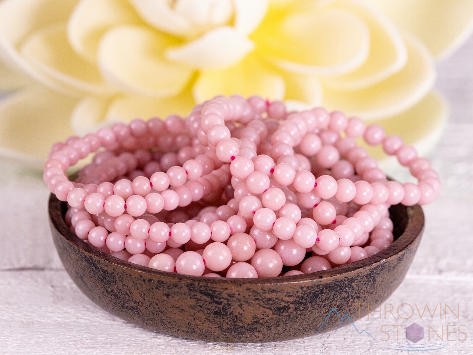 PINK OPAL Crystal Jewelry, Wrap Bracelet, Crystal Beaded Necklace Bracelet E1692