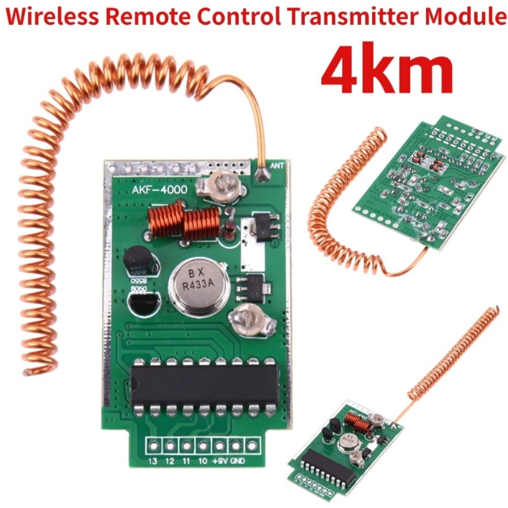Wireless Remote Control Transmitter Kit 4km 433 MHz for Remote Controls