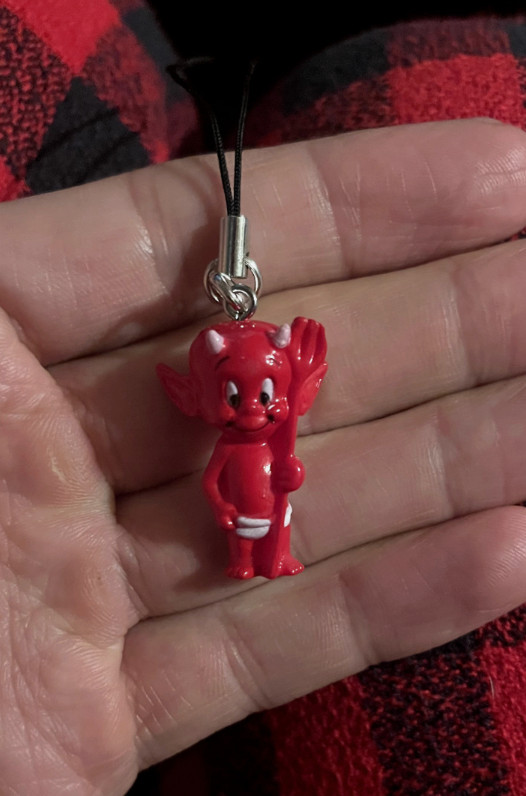 Vintage Hot Stuff The Little Devil Mini Figure Phone Charm