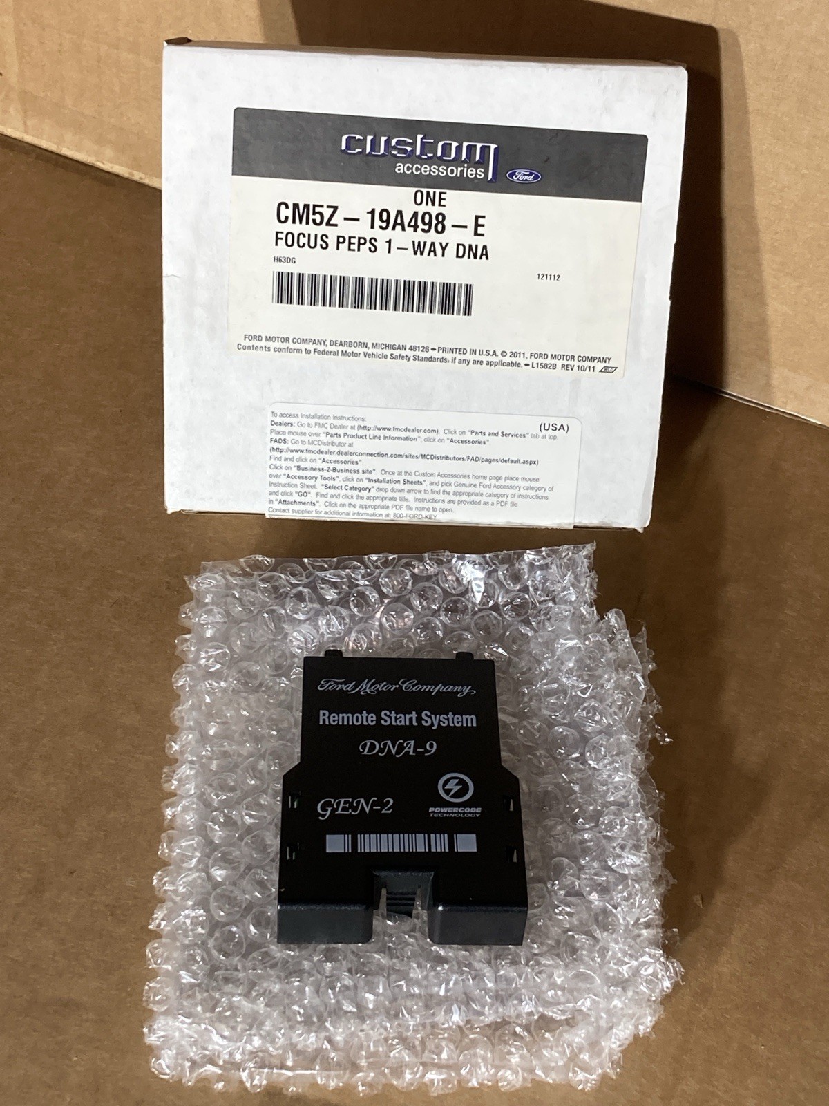 GENUINE OEM FORD CM5Z-19A498-E FOCUS PEPS 1 - WAY DNA free Shipping