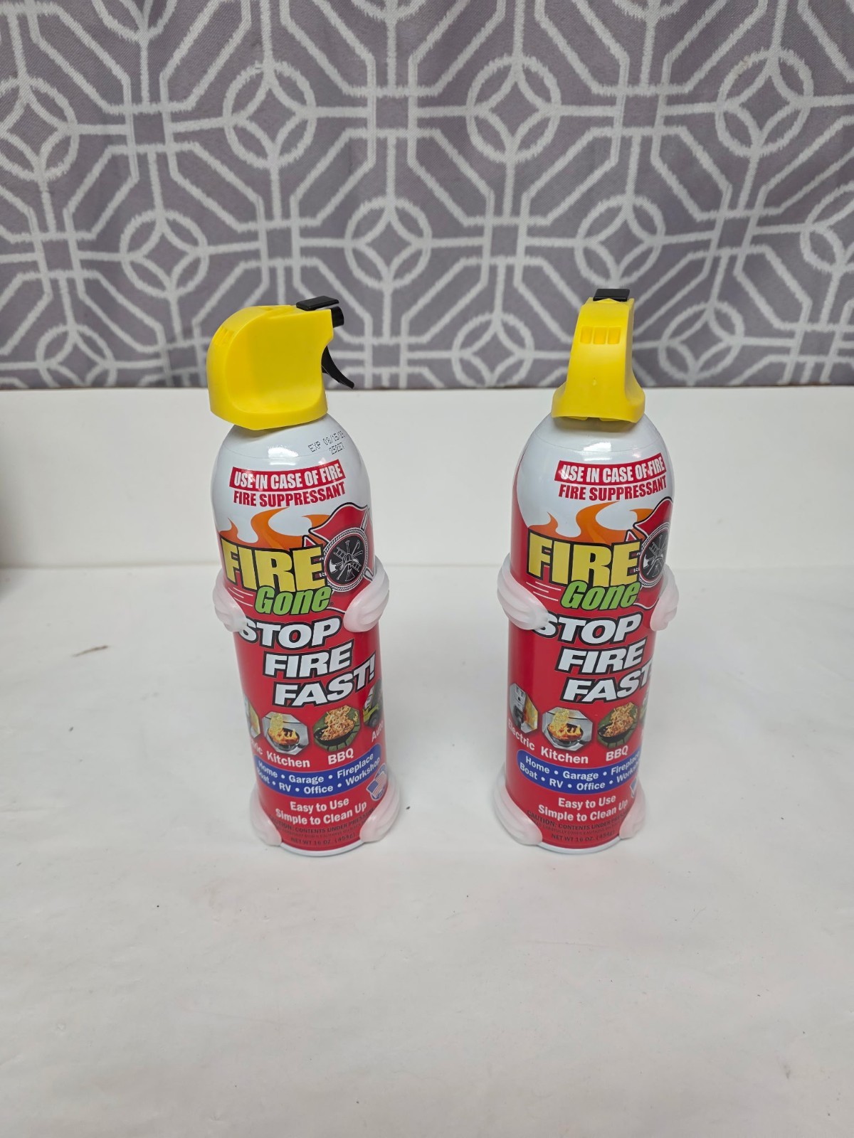2 Pack Max Pro Fire Gone Suppressant/Extinguisher 16 oz. ea  EX 8/15/2029