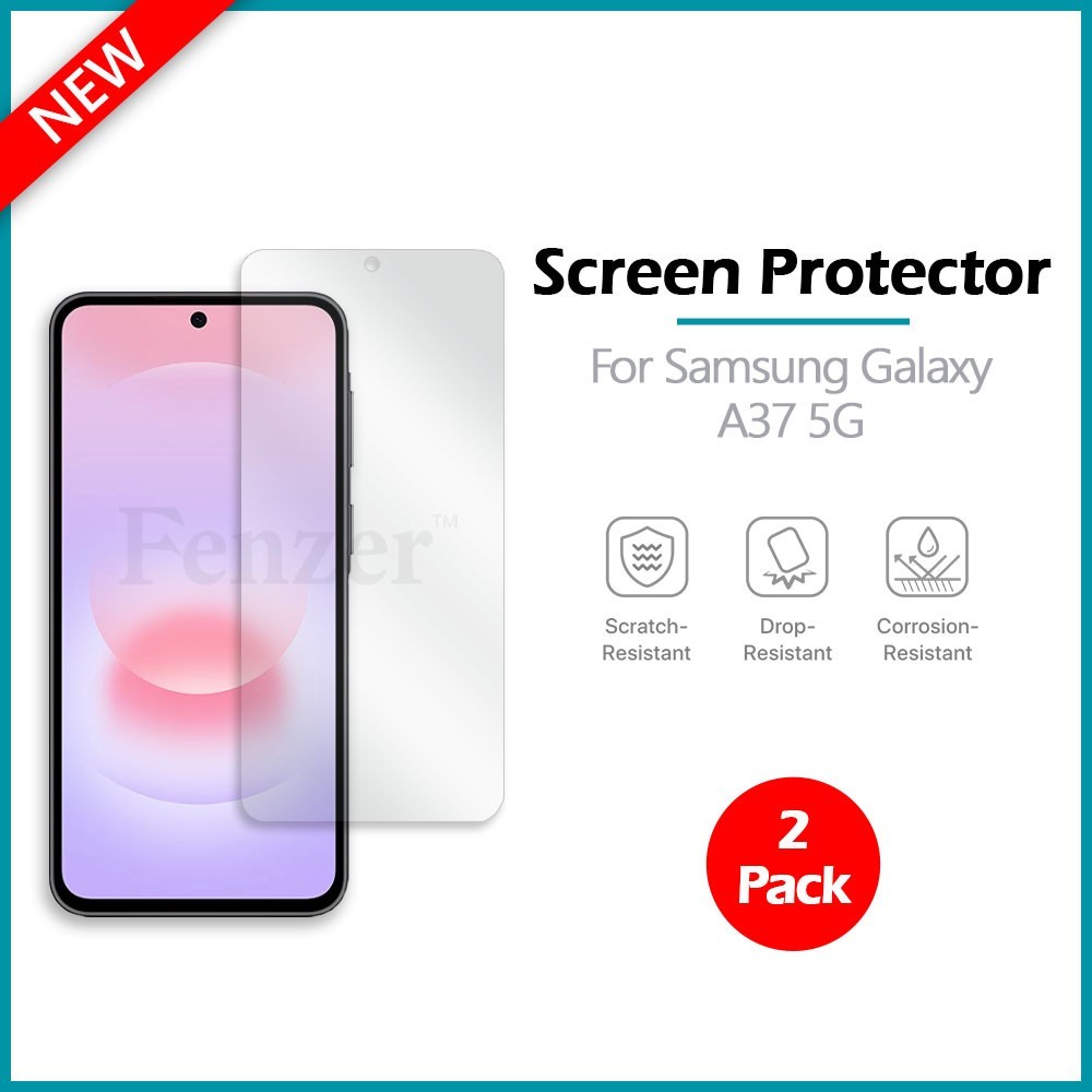 2-Pack LCD Ultra Clear HD Screen Protector for Phone Samsung Galaxy A37 5G