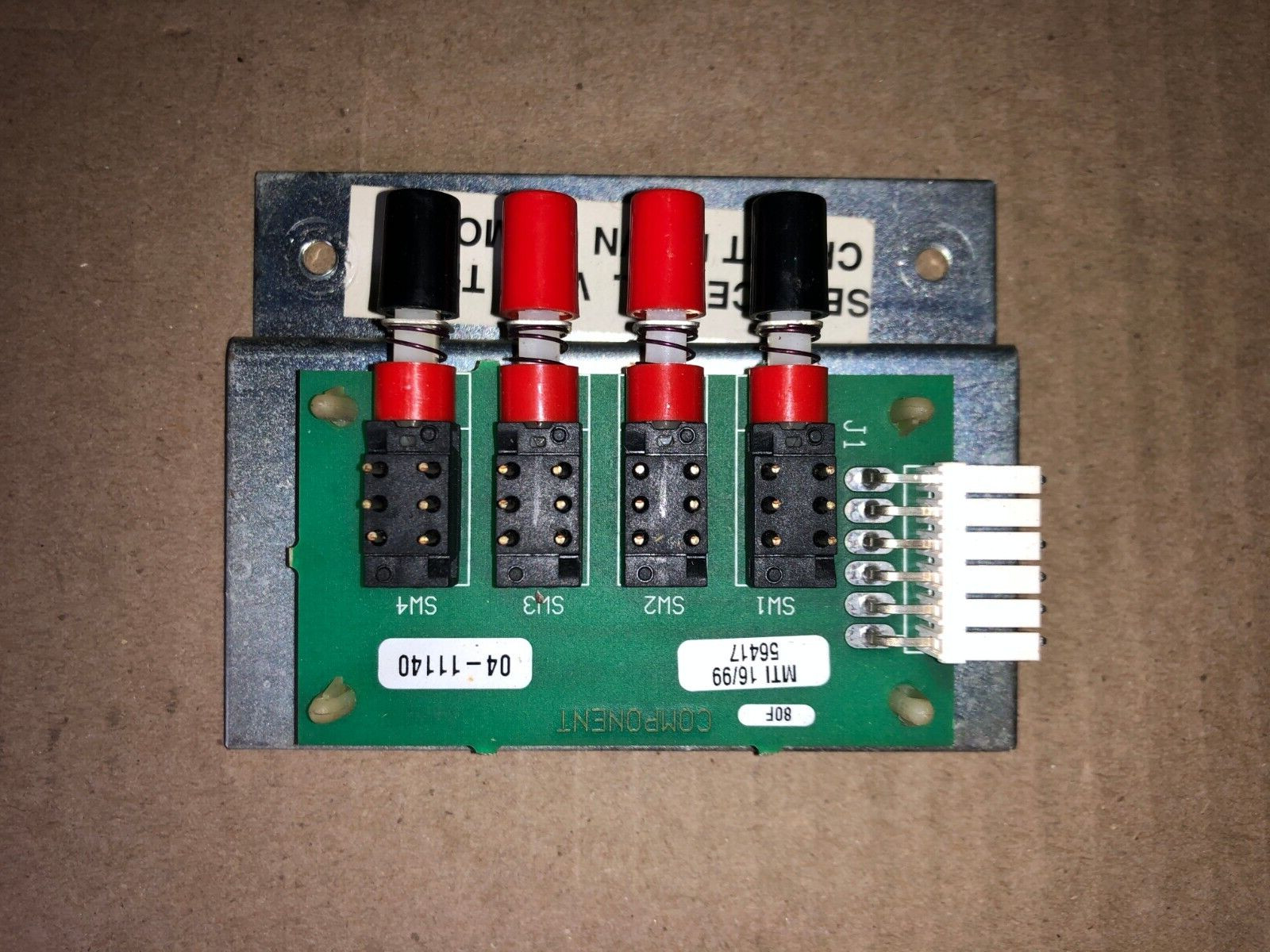 MIDWAY ARCADE SERVICE SWITCH'S WITH BRACKET ARCADE