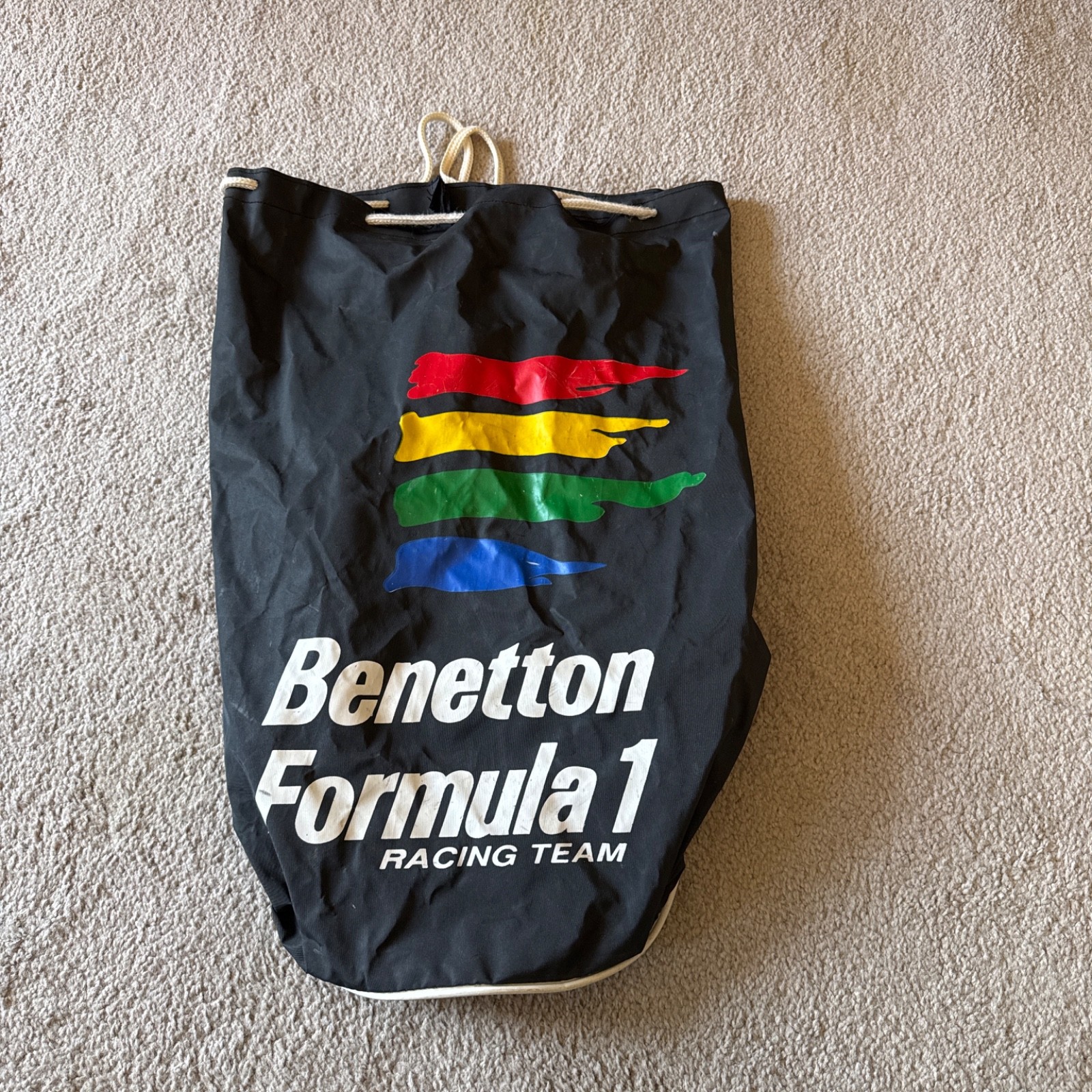Vintage 90s Benetton Formula 1 Duffle Bag