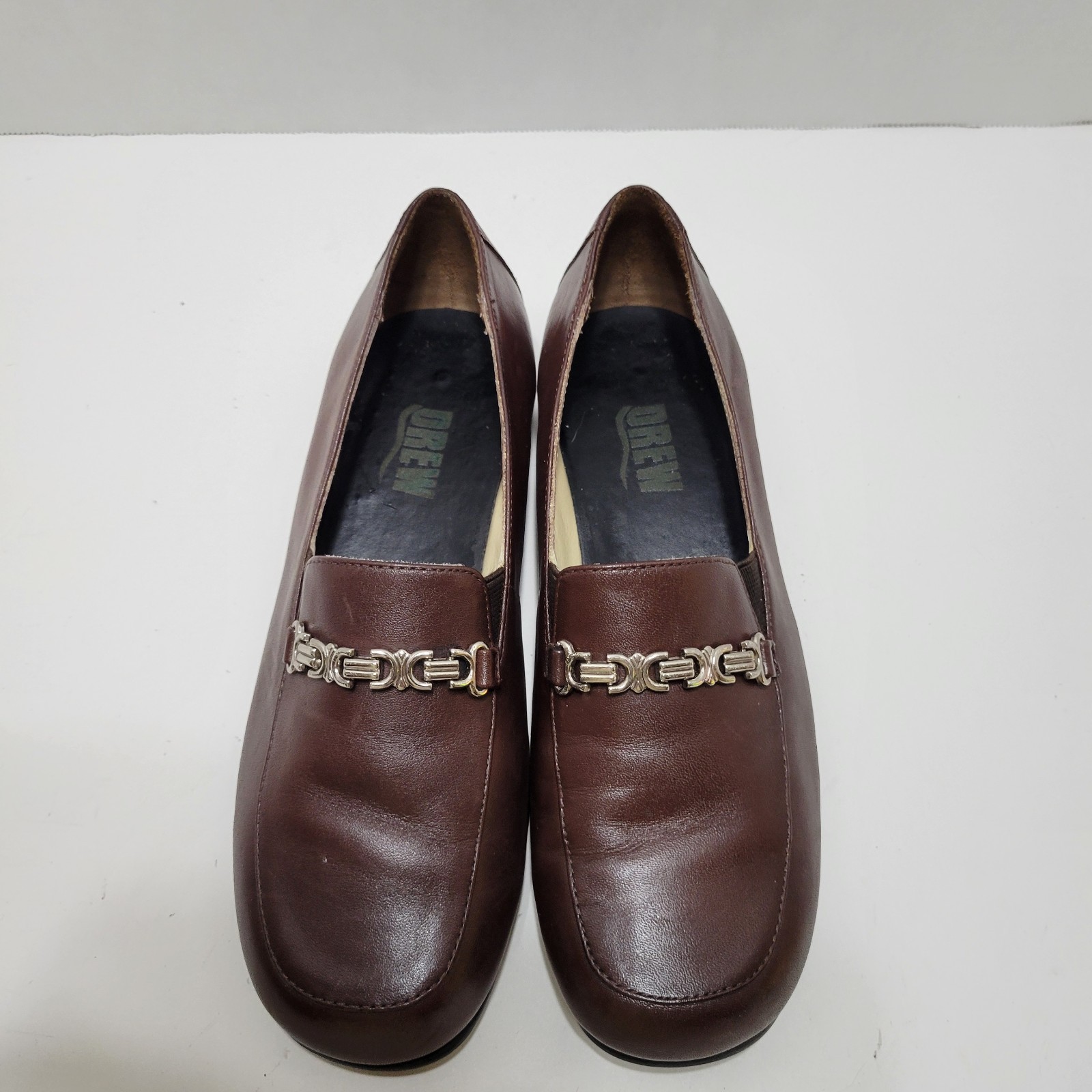 Vintage Womens Drew Orthotic Size 6M Loafer Brown Slip On Shoes