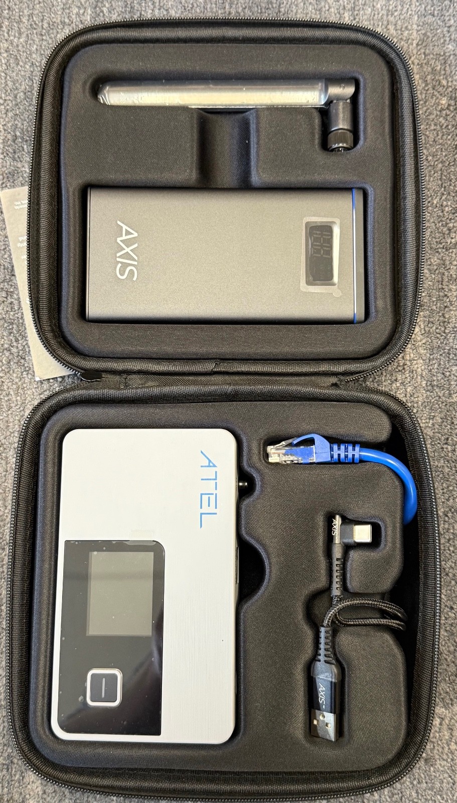 AXIS V810 Accessory Kit Portable Wireless Router Power Bank Bundle ATEL V810A