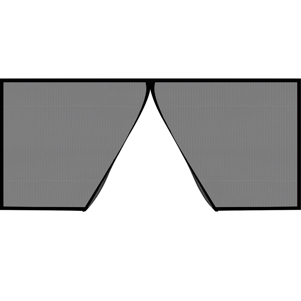 Heavy-Duty Magnetic 16x7 ft Garage Door Screen, Dual Car Access, Fiberglass Mesh
