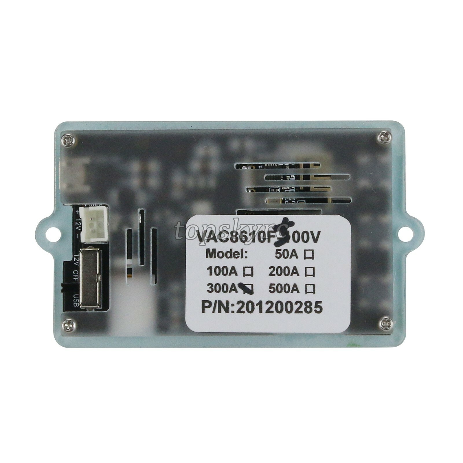VAC8610F 500V 300A Wireless Voltmeter Ammeter Coulometer 2.4" + Hall Sensor tps