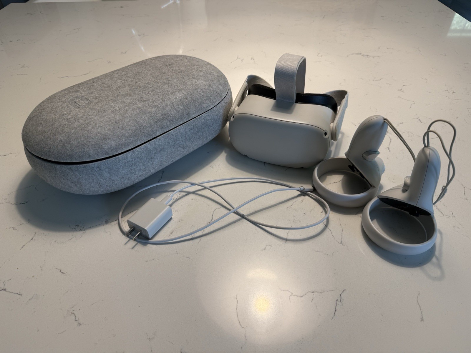 Meta Oculus Quest 2 128GB VR Headset Bundle (Meta) - 2 Controllers & Case!