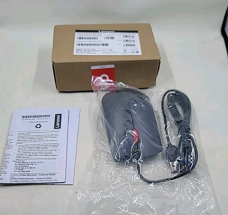 Lenovo 4Y50R20863 Essential USB Mouse - Black