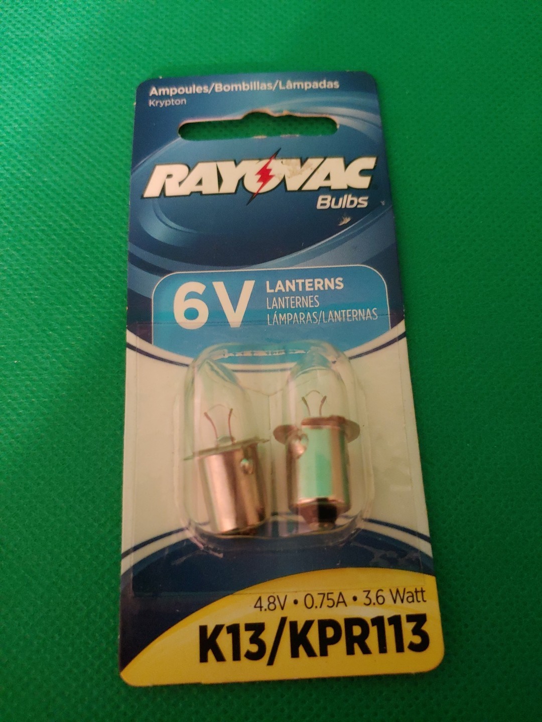 Ratovac Bulbs  6 V Lanterns. 4.8 V 3 .6 Watt K13 KPR113 Flash light