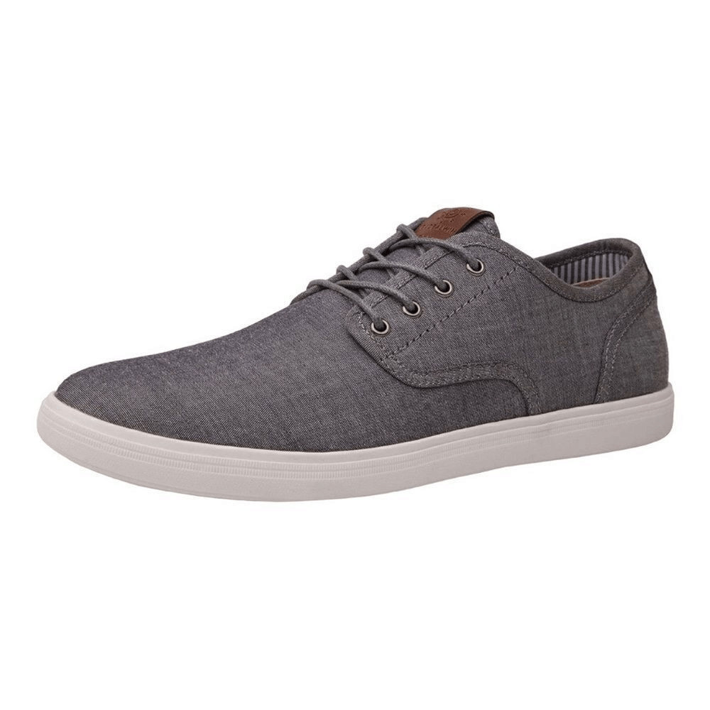 GLOBALWIN Men's Grey Lace Up Casual Fashion Sneakers Size 11