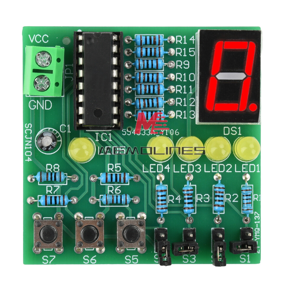 DC 5V DIY LED Decoding Display Electronic Parts DIY PCB Soldering Practice Kit