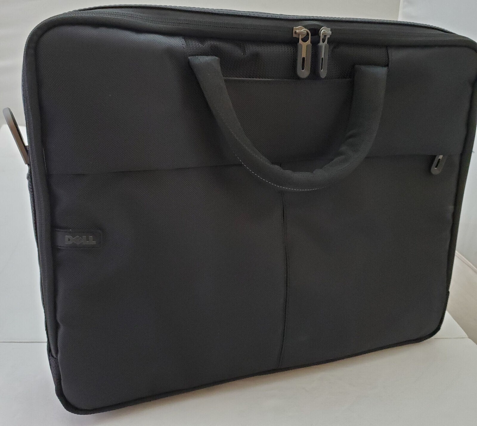 Black DELL 15" Laptop Bag Nylon Notebook Case Messenger Carrying/Travel Case.