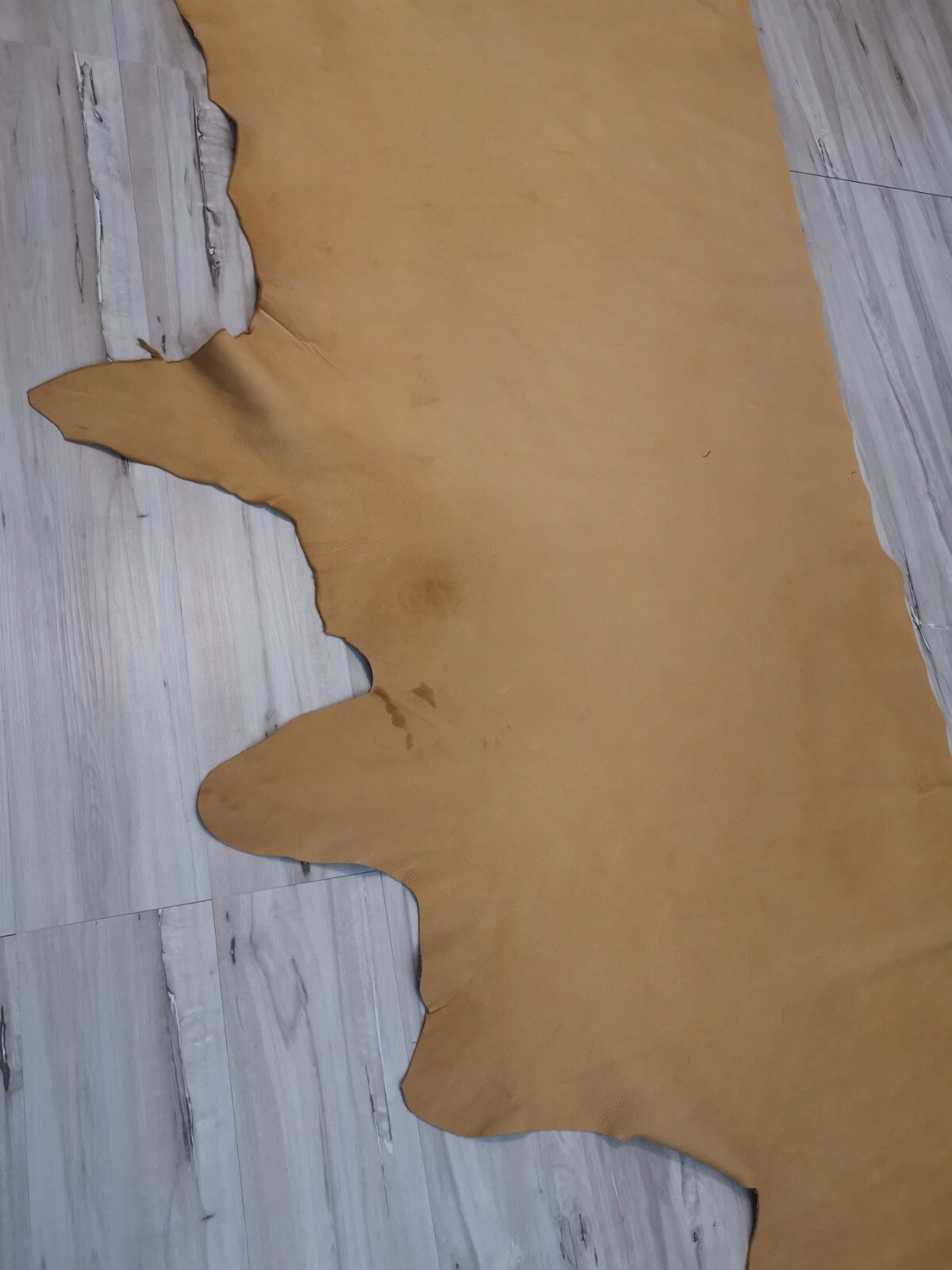 4-5oz NAPA SOFT DEERTAN LEATHER HIDE SIDE FULL GRAIN SHEET,PANEL,CRAFT,DIY 20sqf
