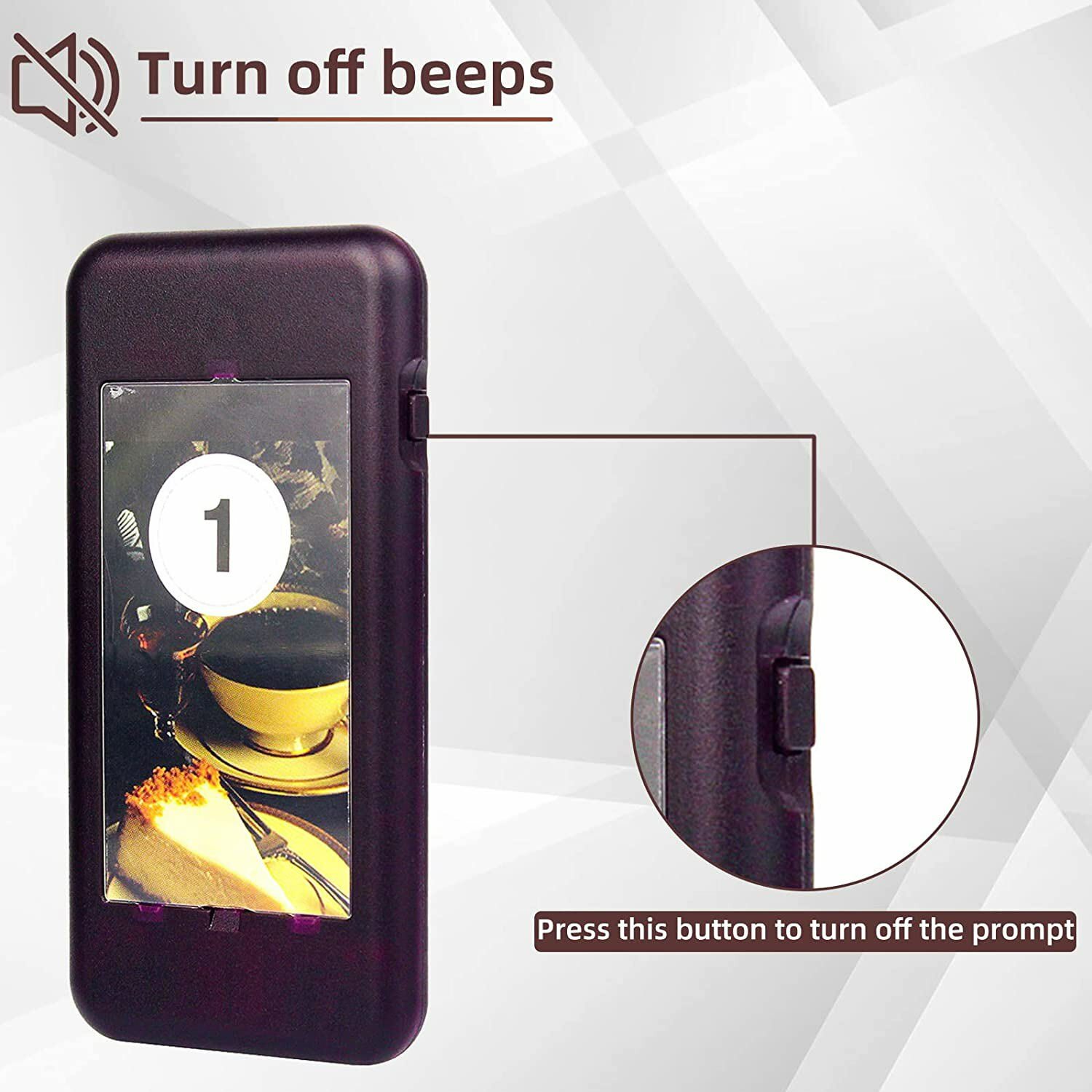 Retekess T111 Restaurant 20 Coaster Wireless Paging Queuing Calling System Cafes