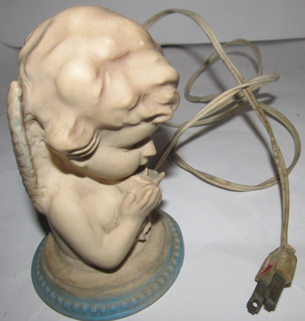 VINTAGE RUBBER NIGHT LIGHT ANGEL (TB4)