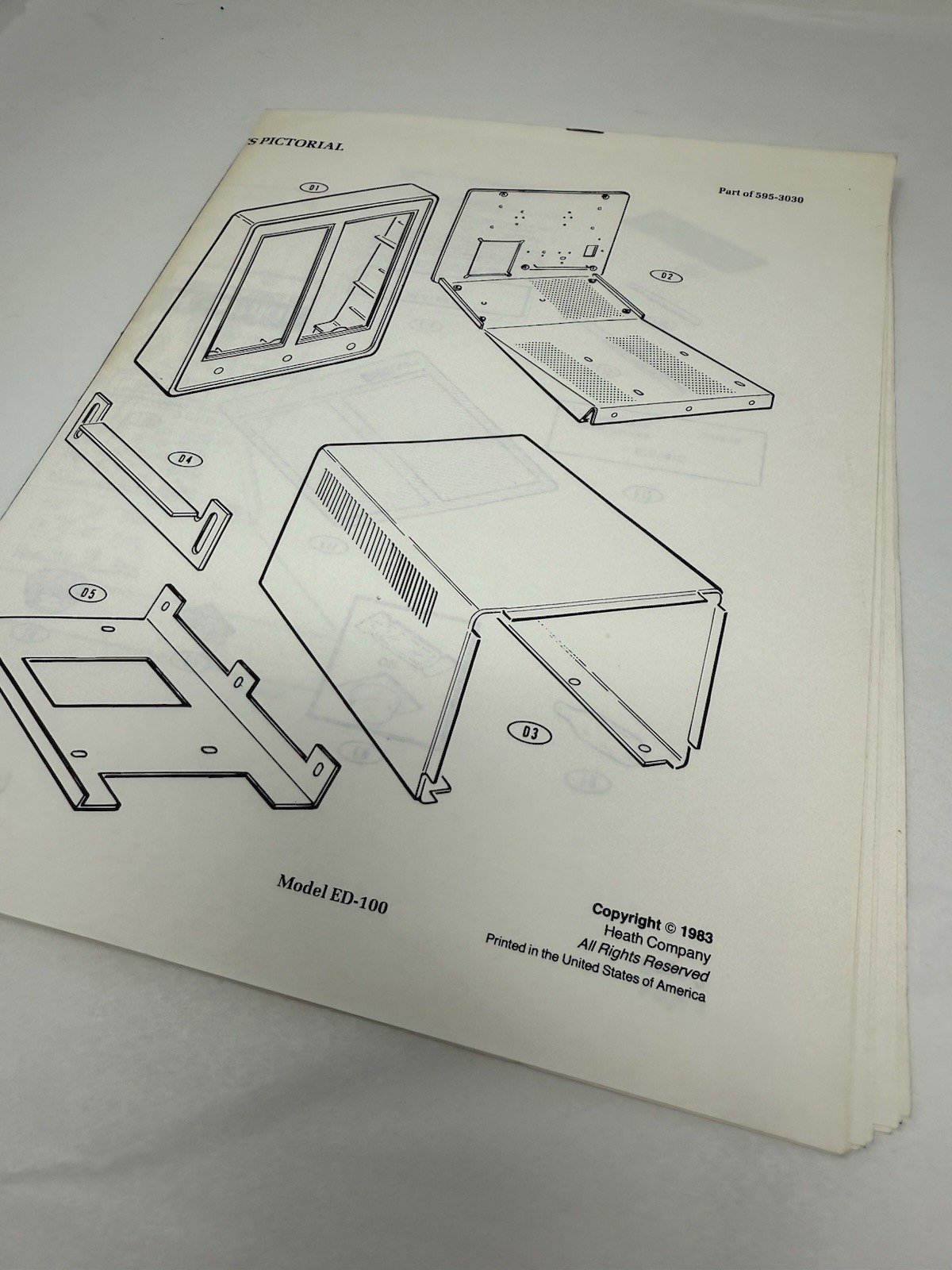 Rare Heathkit ED100 Floppy Disk Drive Assembly Manual and Schematic