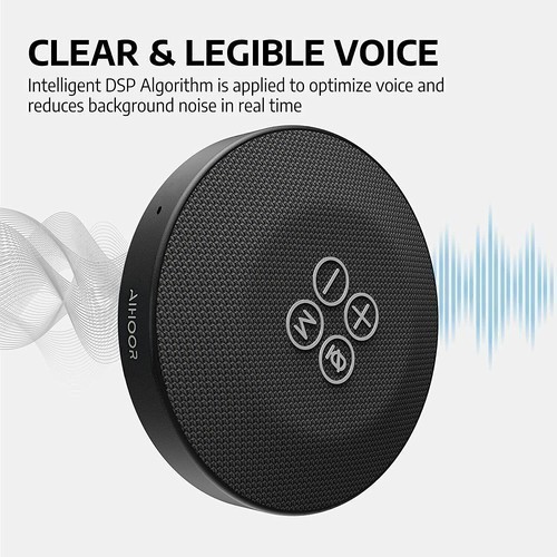 Wireless Mini Bluetooth Speaker w/Microphone Conference Speakerphone for Lapto